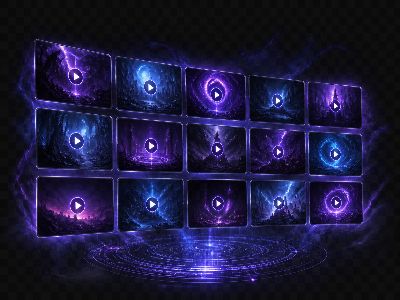 Mockup do pack de vídeos virais